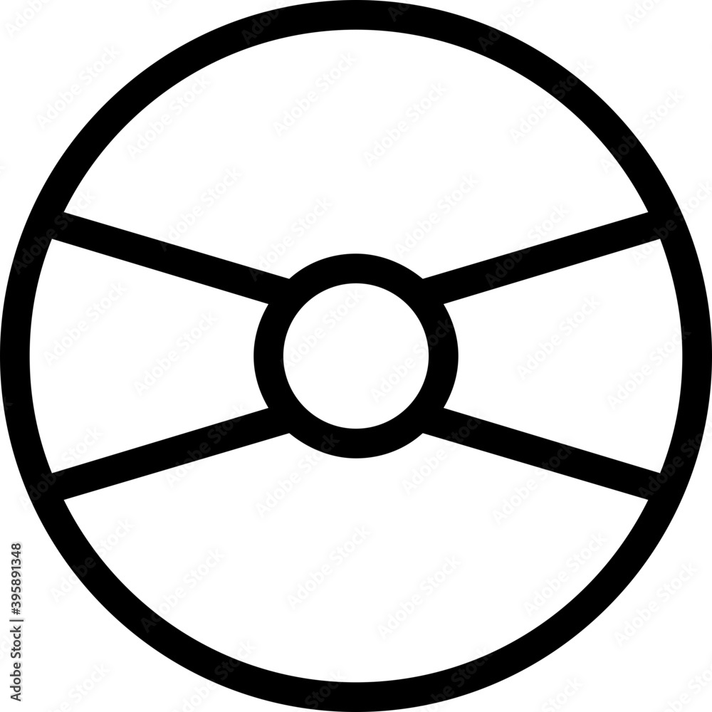 Naklejka premium Cd Vector Icon 