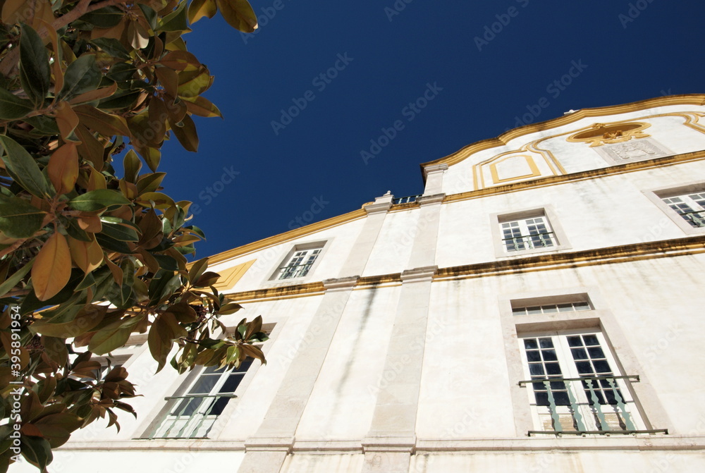 Historic facade of the old ayuntamiento in Portimao, Algarve - Portugal