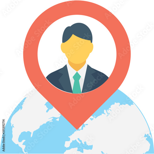  Gps Flat vector Icon 