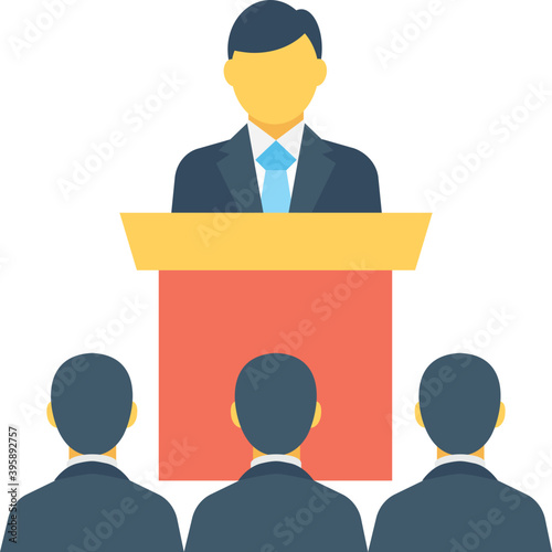 
Leader Flat Vector Icon
