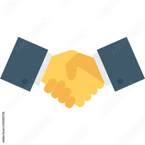 
Partnership Flat Vector Icon
