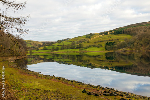 Reflections at Derwent reservoir, UK