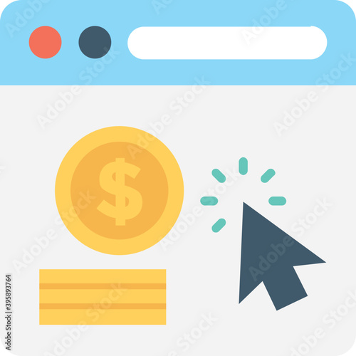 
Ppc Flat Vector Icon
