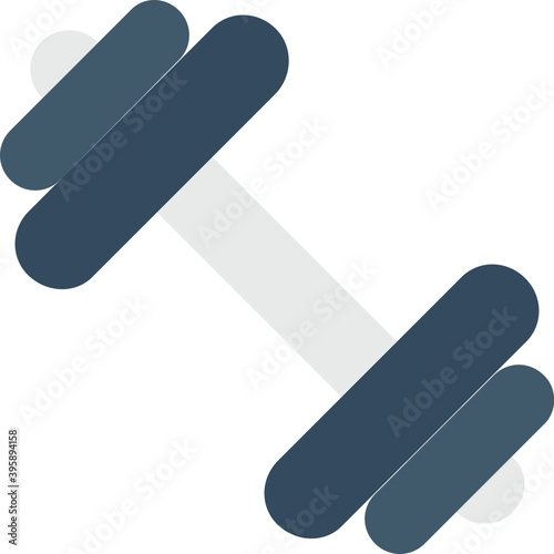 
Dumbbell Flat Vector Icon
