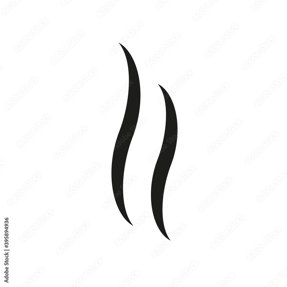 Fototapeta premium Aroma smoke icon isolated. Vaporize, steam, vapor, odor sign or smell vector symbol
