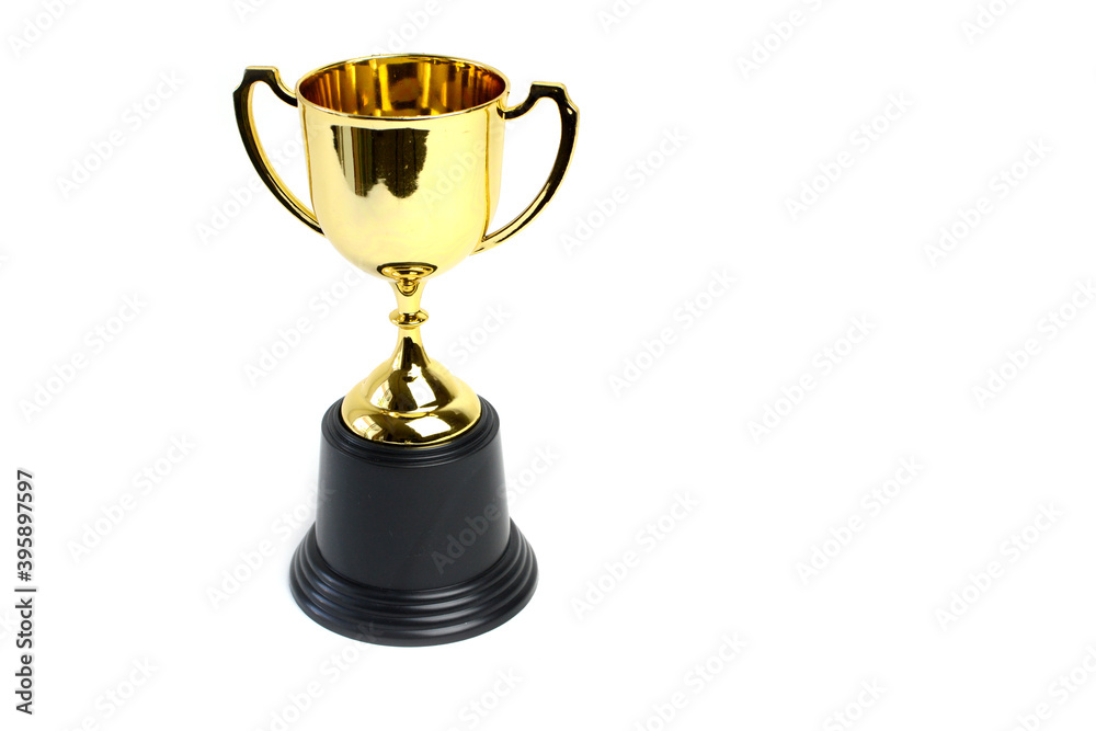 Gold trophy Isolated on white background. Gold trophy Isolated on white background.