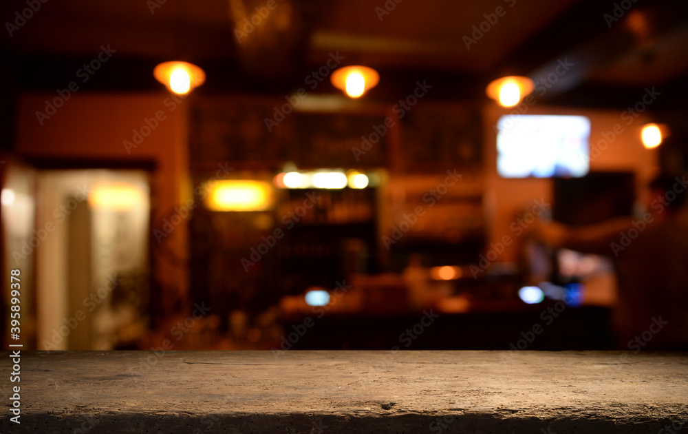 dark brown top of bar and free space for your glass dark brown top of bar and free space for your glass