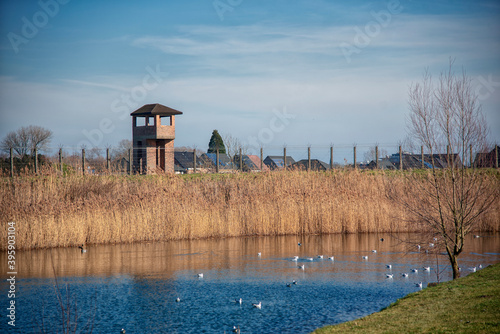 Puesto de observación del fuerte de Breendonk en el pueblo Willebroek, Belgica. 