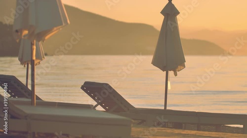 Beautiful beach on Corfu island, Greece.