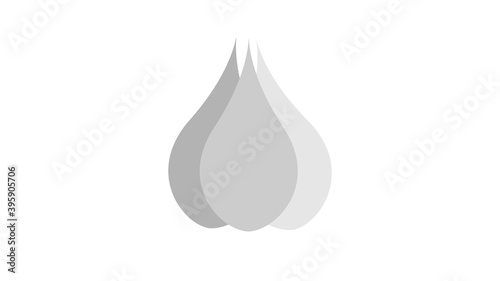 garlic on a white background, vector illustration. garlic for seasoning food. natural product. farm cultivation of garlic in the garden. garlic from your own garden