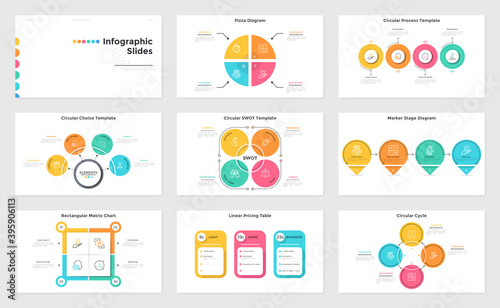 Set of 9 Infographic Concepts