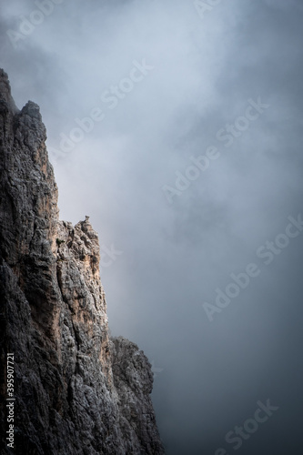 September misty day in the italian alps