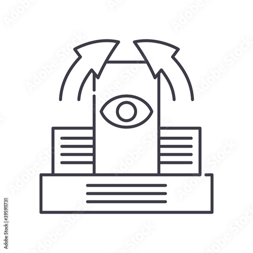 Fundamental investment icon, linear isolated illustration, thin line vector, web design sign, outline concept symbol with editable stroke on white background.