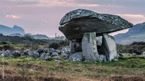 The Kilclooney Dolmen between Ardara and Portnoo in County Donegal - Ireland photo