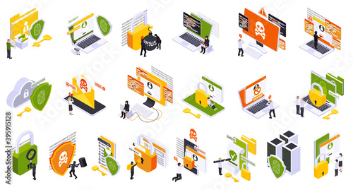 Cyber Security Icon Set