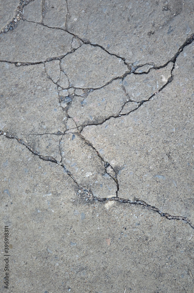 Obraz premium close up cracked cement floor texture
