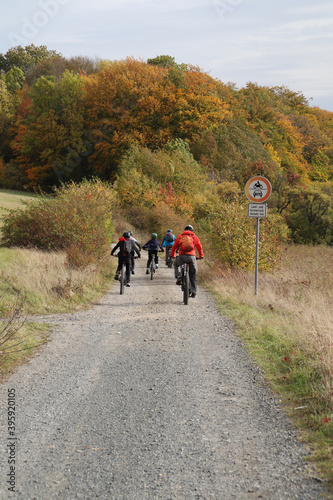 Radfahrer im Harz bei einer Radtour