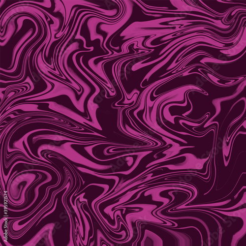 Abstract marble decoration, texture, aqua marble motifs. Purple and pink colorway. Hand drawn vector background. Woven, cloth, wrap. Water ink painting