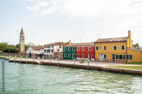 Traditional colorful houses of the Venetian islands, Italy