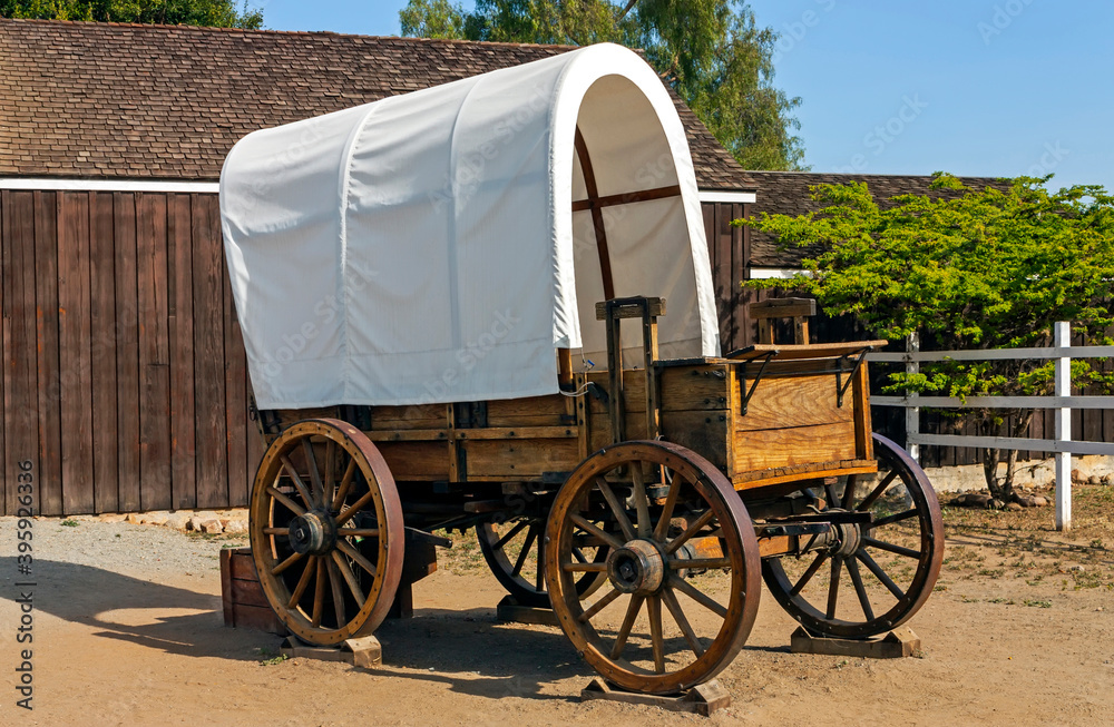 Wild west cart in old town San Diego, California,USA