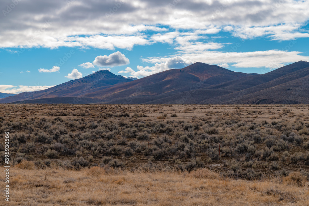 USA, NV, the 23 of November 2020, Nevada desert landscape. 