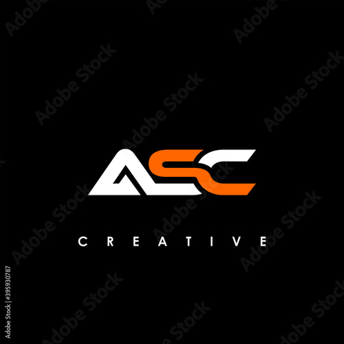 ASC Letter Initial Logo Design Template Vector Illustration