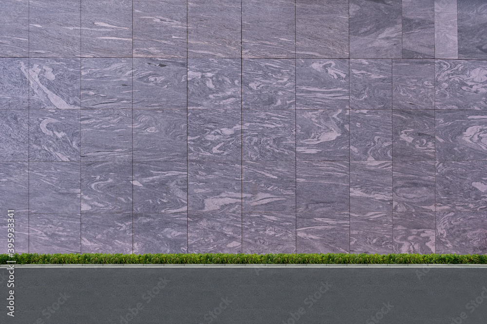 Fototapeta premium street wall background ,Industrial background, empty grunge urban street with warehouse brick wall