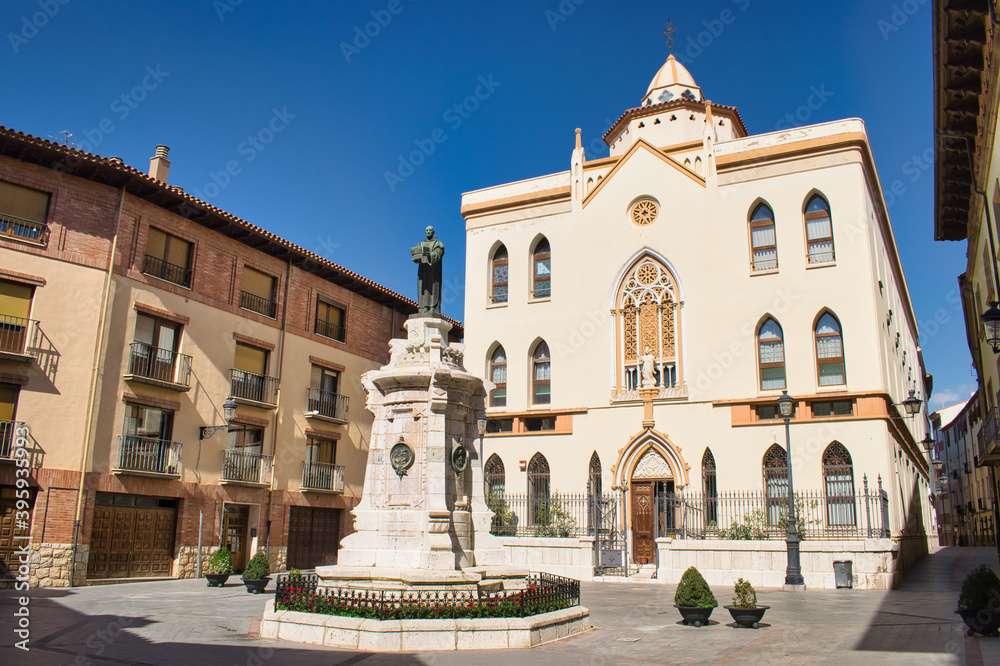 Square of venerable Frances de Aranda and residence of the sacred heart of Jesus in Teruel