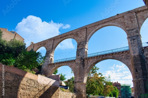 Fotografiet Arch aqueduct in Teruel. Dated mid-16th century