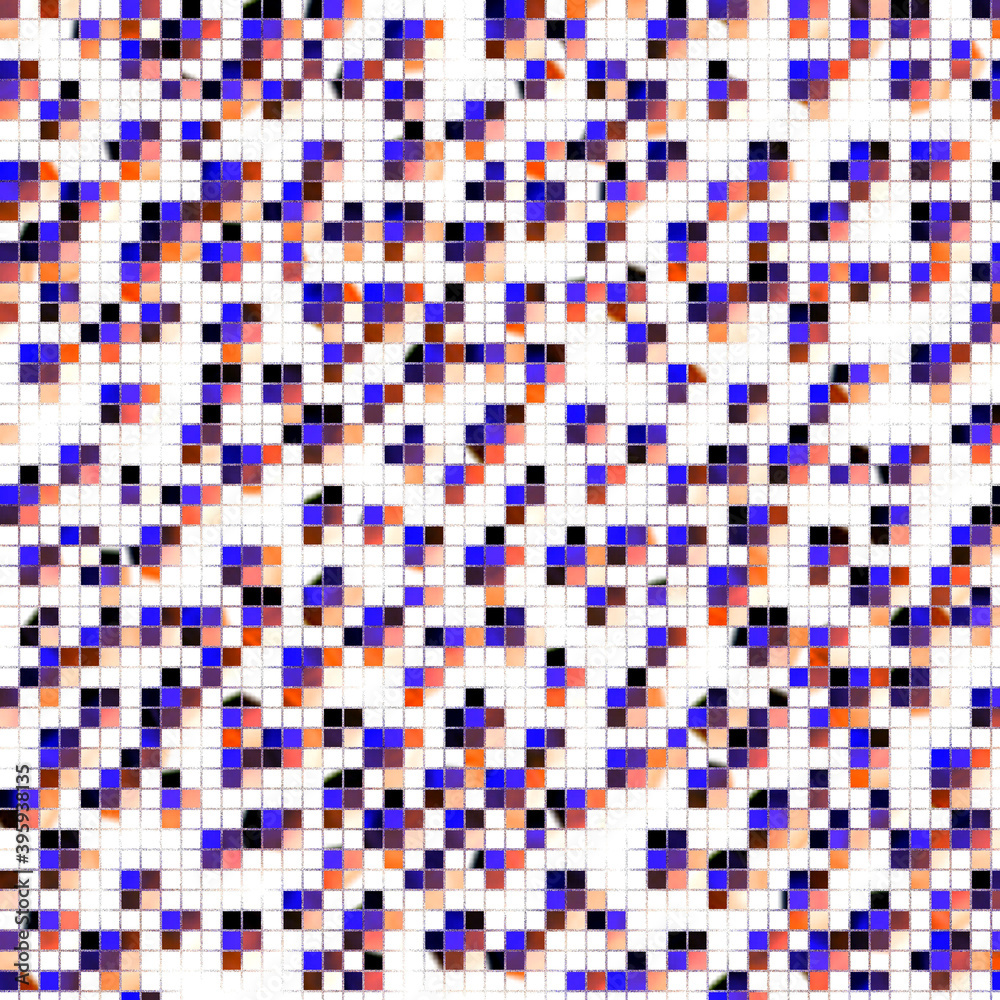 Fototapeta premium Violet pink squares, geometries abstract background with squares