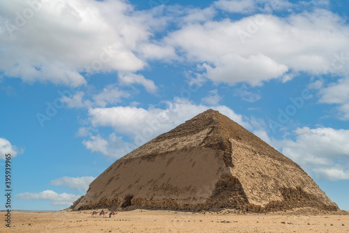 The Bent pyramid at Dahshur  Cairo  Egypt