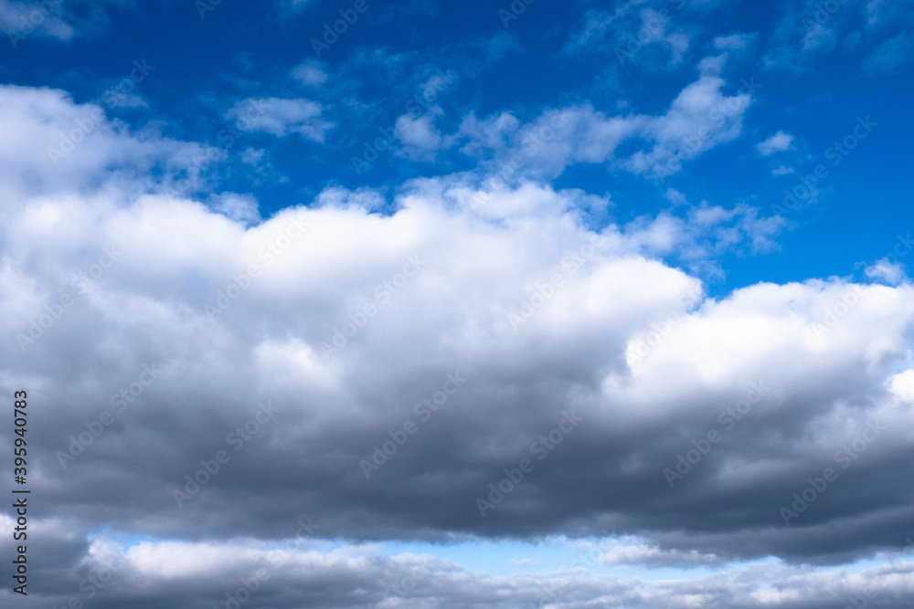 gray clouds in the blue sky, cirrus