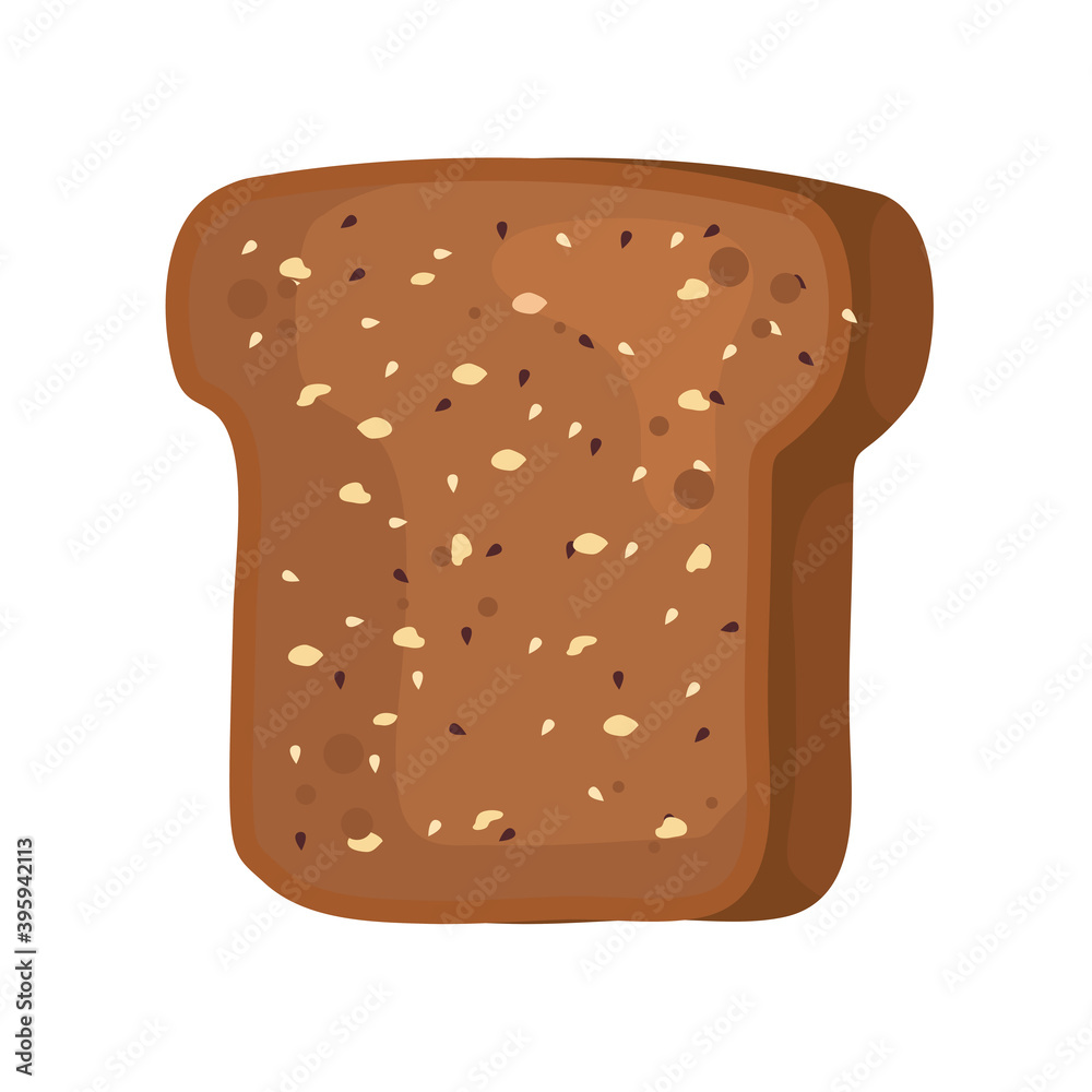 bread with grain of bakery isolated style icon design, food shop breakfast theme Vector illustration bread with grain of bakery isolated style icon design, food shop breakfast theme Vector illustration