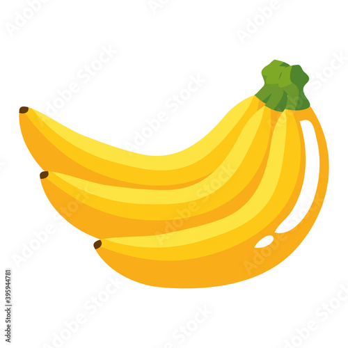 banana fruit design, healthy organic food theme Vector illustration