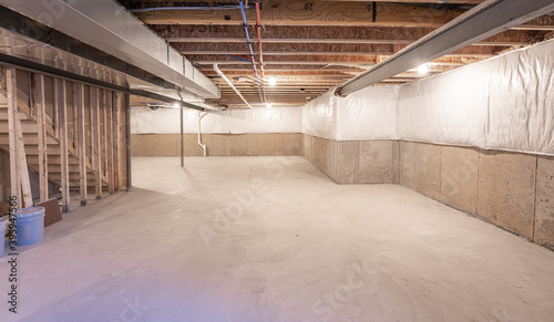 Basement has been insulated and waterproofed photo