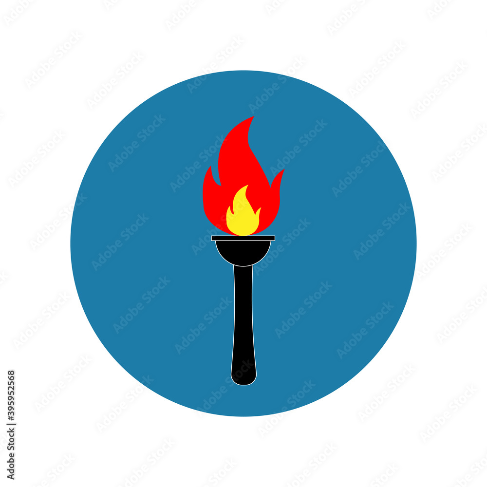 Φωτογραφία cartoon bonfire. Fire camp. Campfire cartoon illustration