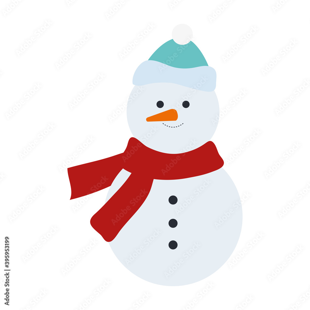 snowman christmas character isolated icon snowman christmas character isolated icon