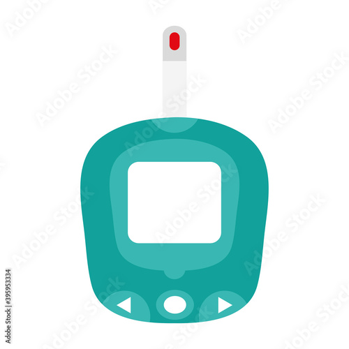 glucometer test device isolated icon vector illustration design