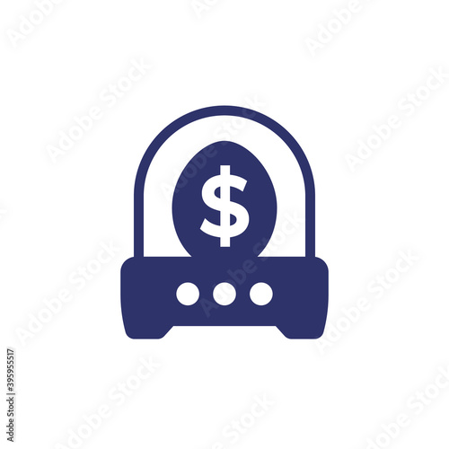 business incubator icon with an egg