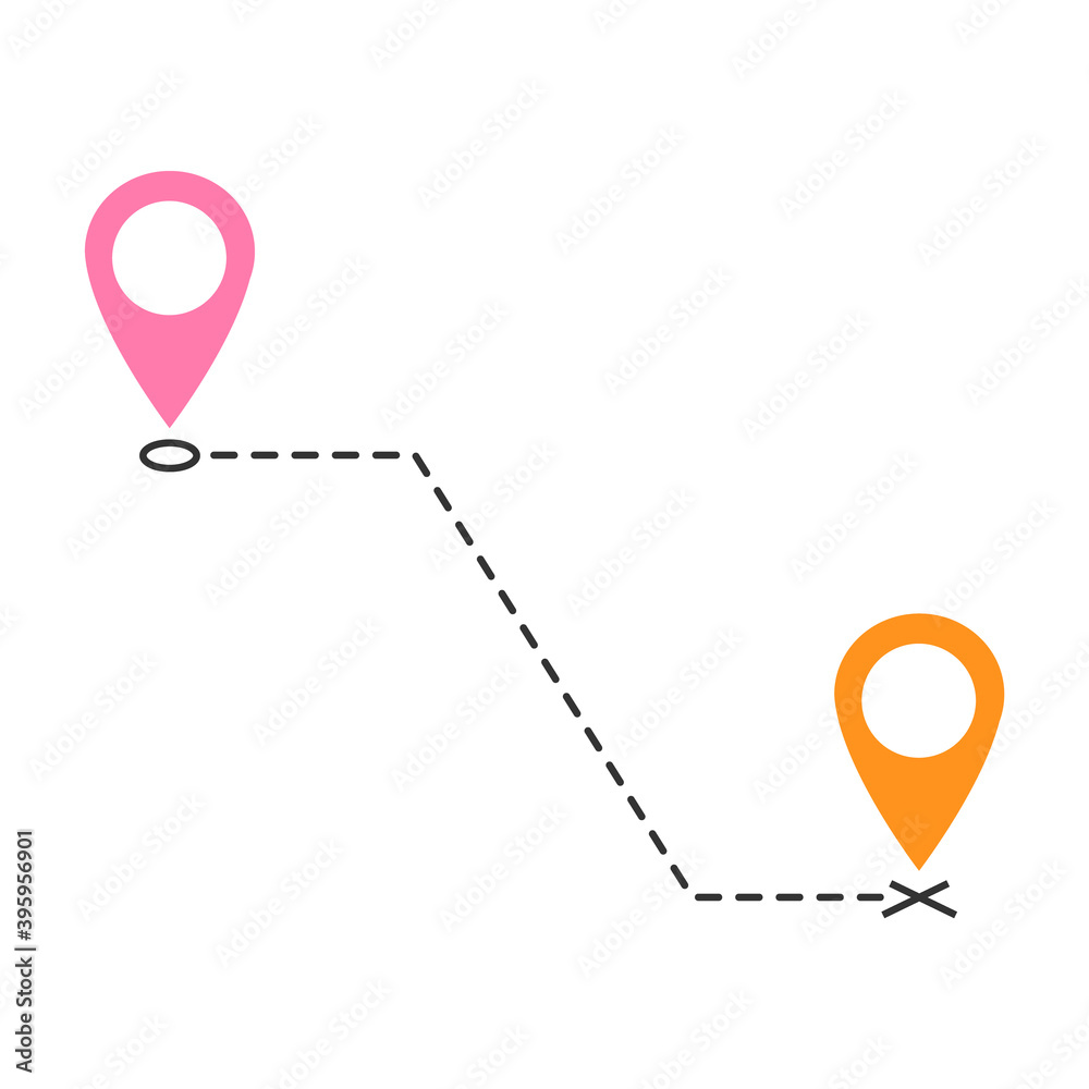 Fototapeta premium Vector icon, symbol we´ve moved announcement design image isolated on white background