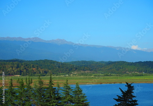 Fototapeta Naklejka Na Ścianę i Meble -  Lake Inkit in the Abkhazia. 