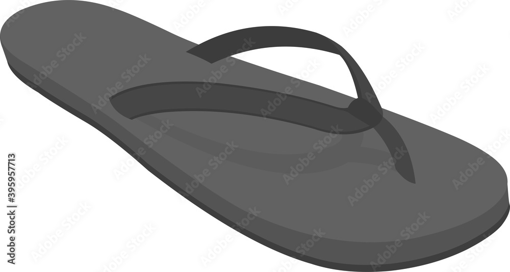 Vector illustration of emoticon of a flip flop Vector illustration of emoticon of a flip flop