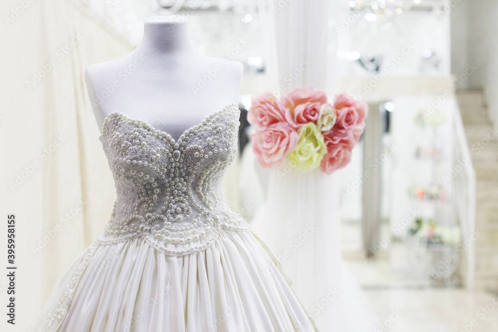 Shop window of the wedding salon. Shop window of the wedding salon.