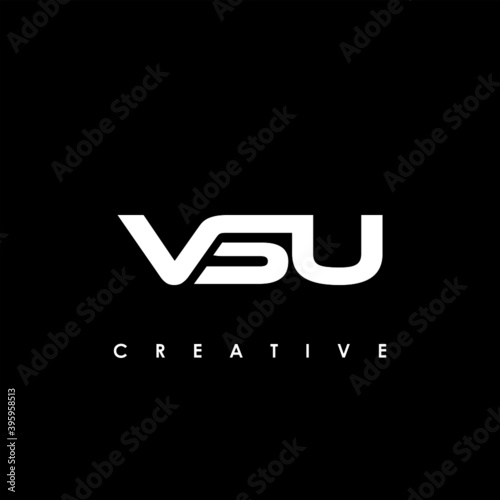 VSU Letter Initial Logo Design Template Vector Illustration photo