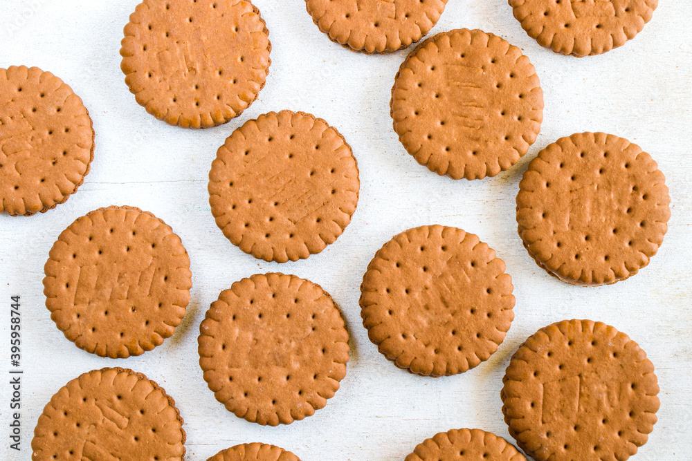 Cookies on the white background, sweet pastry dessert Cookies on the white background, sweet pastry dessert
