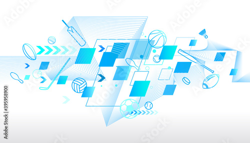 Abstract futuristic background. Vector sport concept