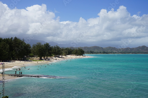 Fototapeta Naklejka Na Ścianę i Meble -  KAILUA BEACH PARK PAVILION O'AHU HAWAII