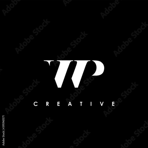 WP Letter Initial Logo Design Template Vector Illustration
