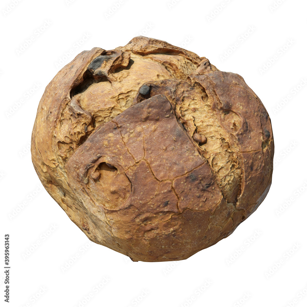 Bread 3d illustration isolated on the white background Bread 3d illustration isolated on the white background