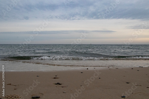 beach in the morning